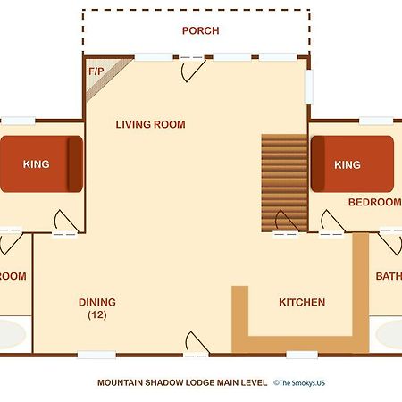Mountain Shadow Lodge - Six Bedroom Севьервилл Экстерьер фото